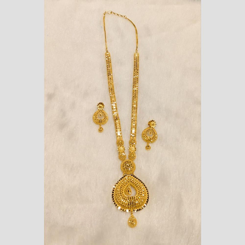 Sunrise Gold Forming Long Necklace Set