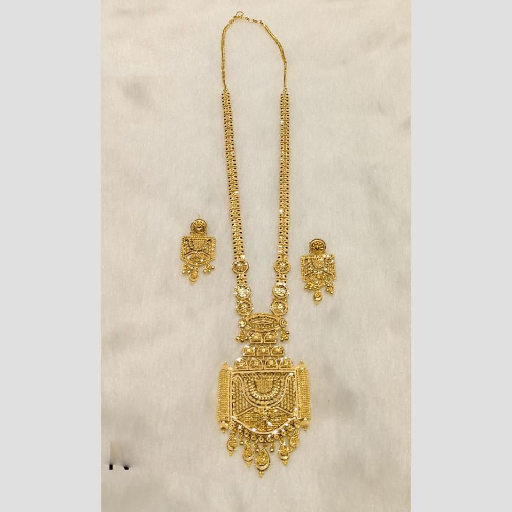 Sunrise Gold Forming Long Necklace Set