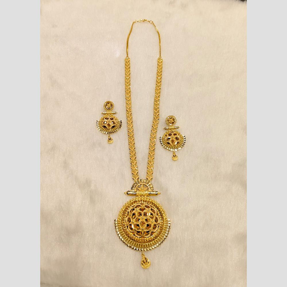 Sunrise Gold Forming Long Necklace Set