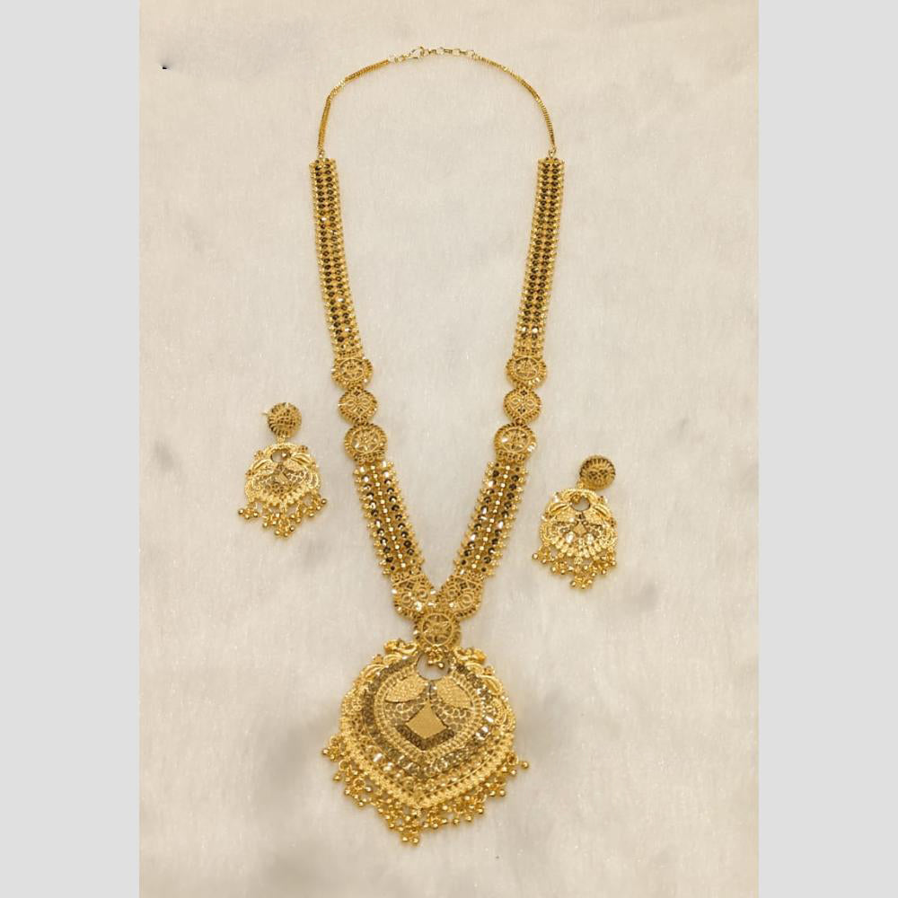 Sunrise Gold Forming Long Necklace Set