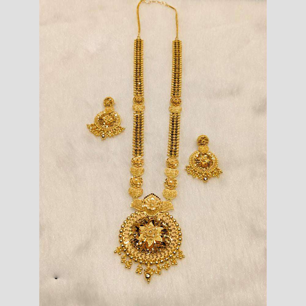 Sunrise Gold Forming Long Necklace Set