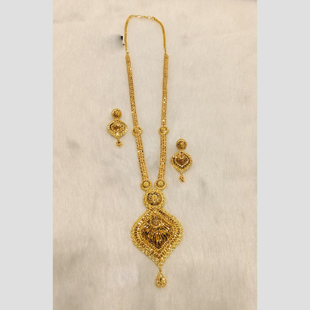 Sunrise Gold Forming Long Necklace Set