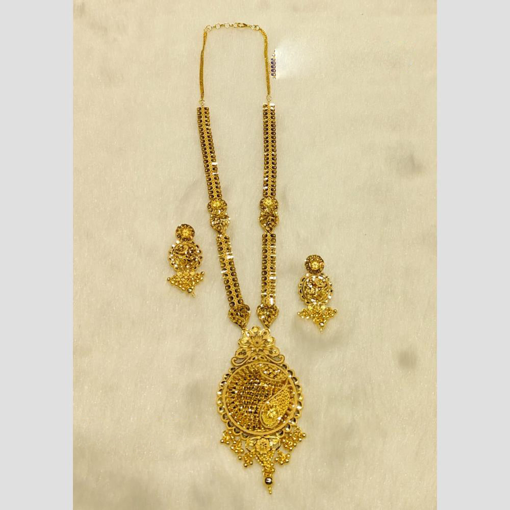 Sunrise Gold Forming Long Necklace Set