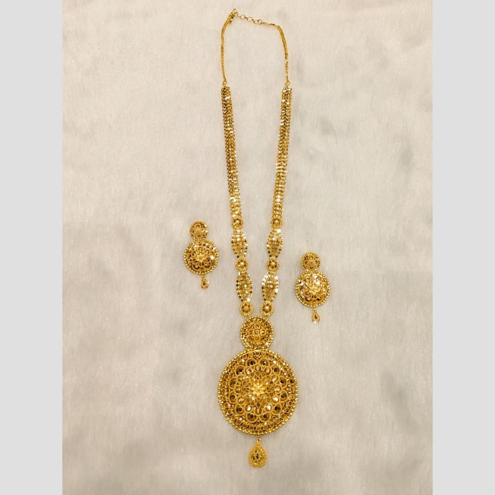 Sunrise Gold Forming Long Necklace Set