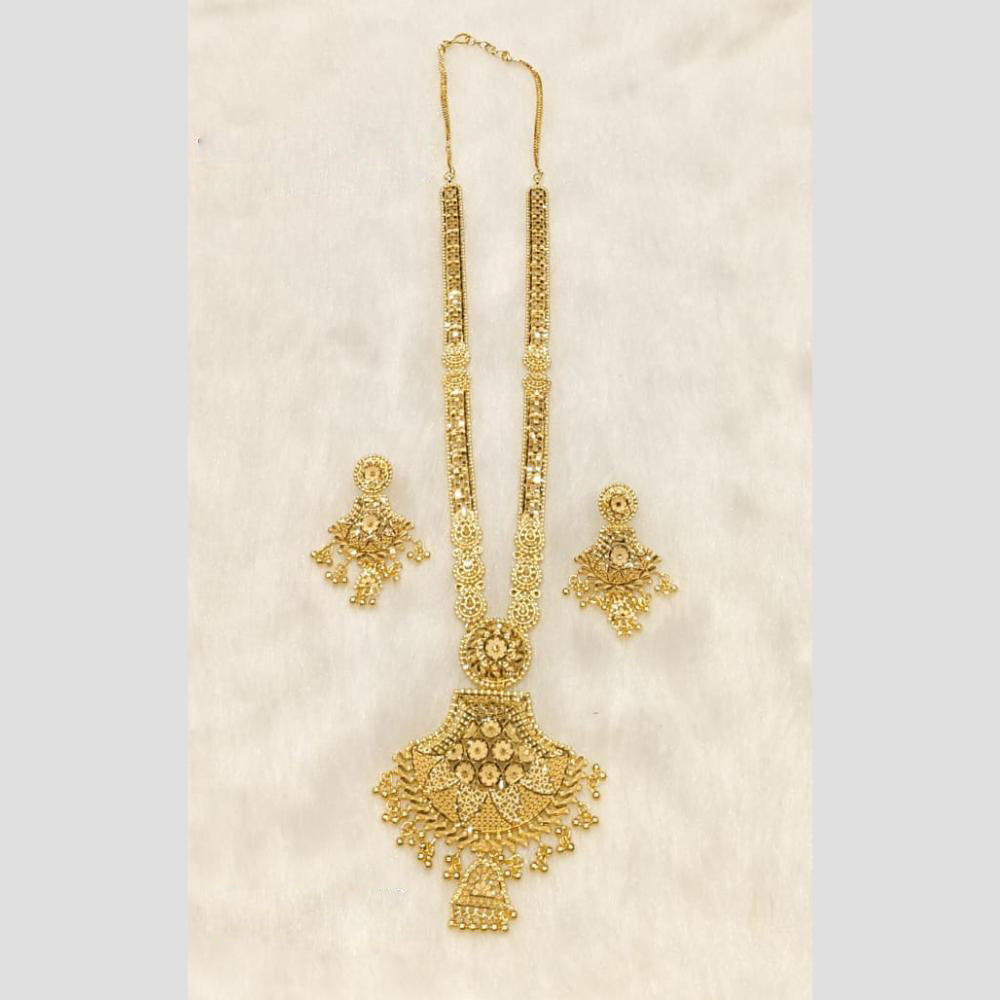 Sunrise Gold Forming Long Necklace Set