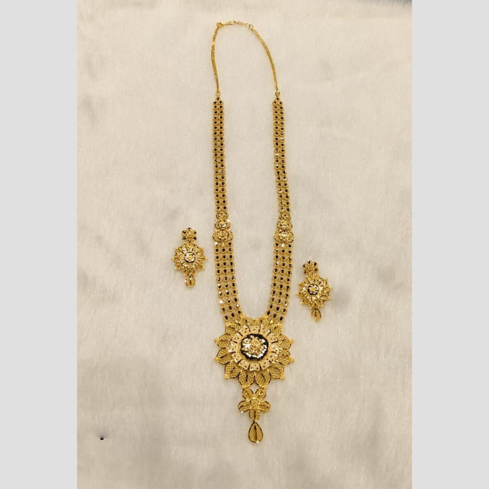 Sunrise Gold Forming Long Necklace Set