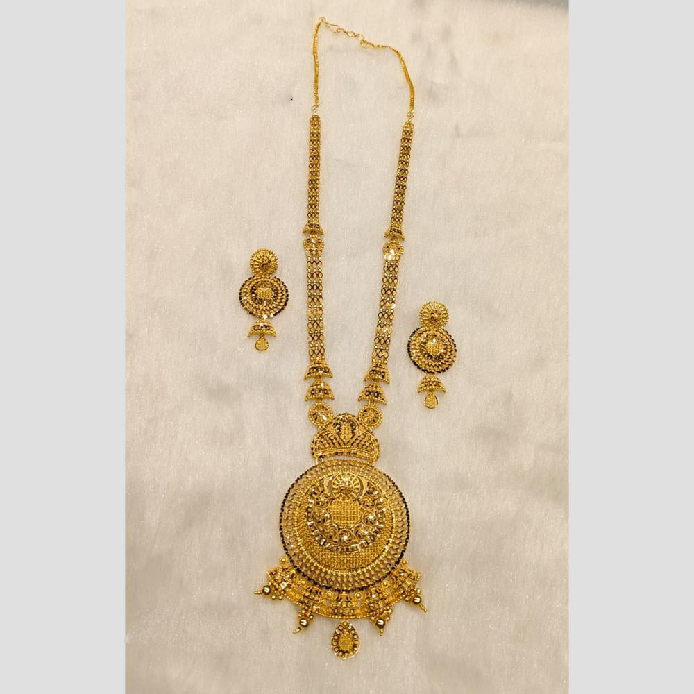 Sunrise Gold Forming Long Necklace Set