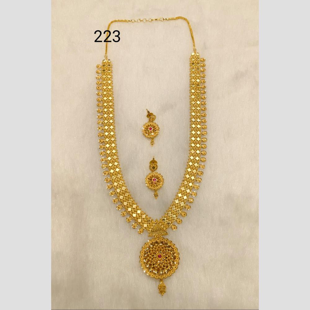 Sunrise Gold Forming Long Necklace Set