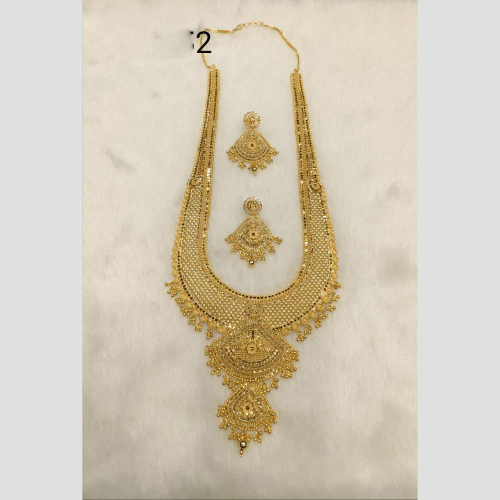 Sunrise Gold Forming Long Necklace Set