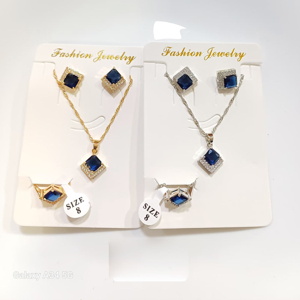 Tarohi Jewels Crystal Stone Combo Set