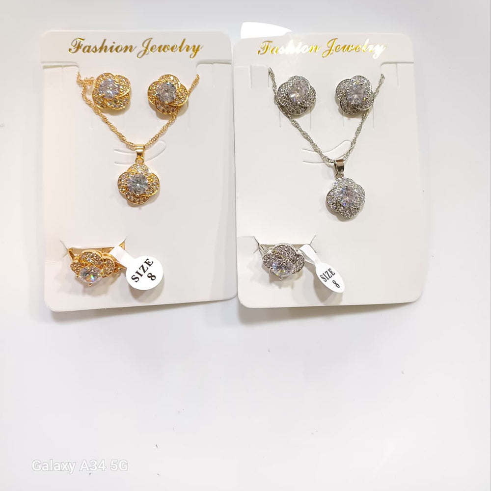 Tarohi Jewels Crystal Stone Combo Set