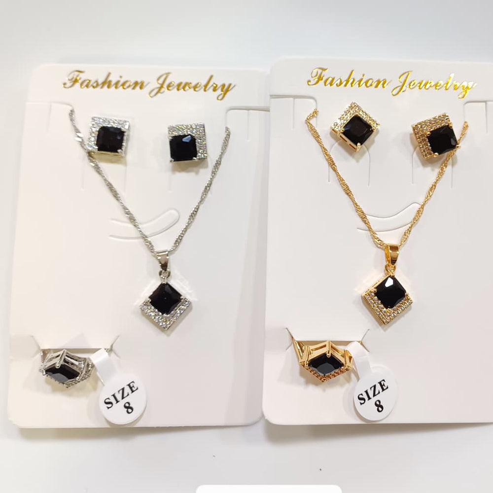 Tarohi Jewels Crystal Stone Combo Set