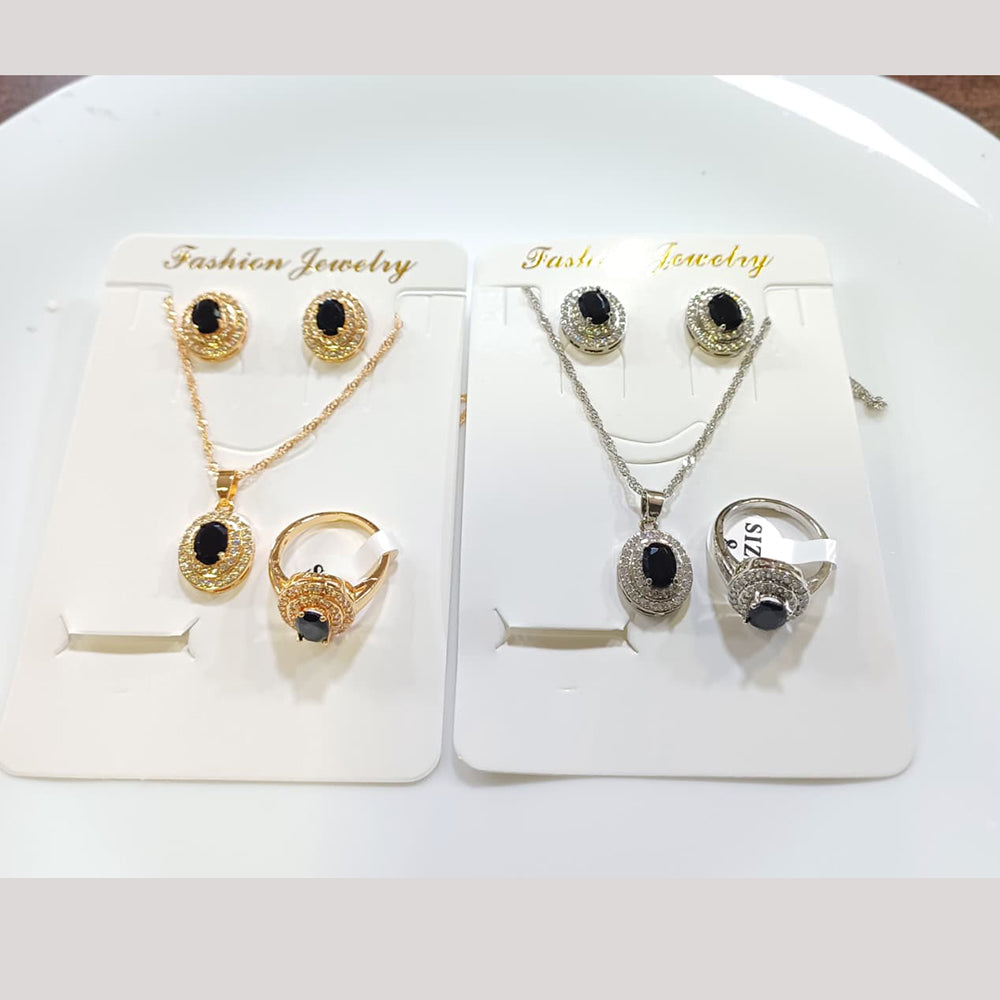 Tarohi Jewels Crystal Stone Combo Set