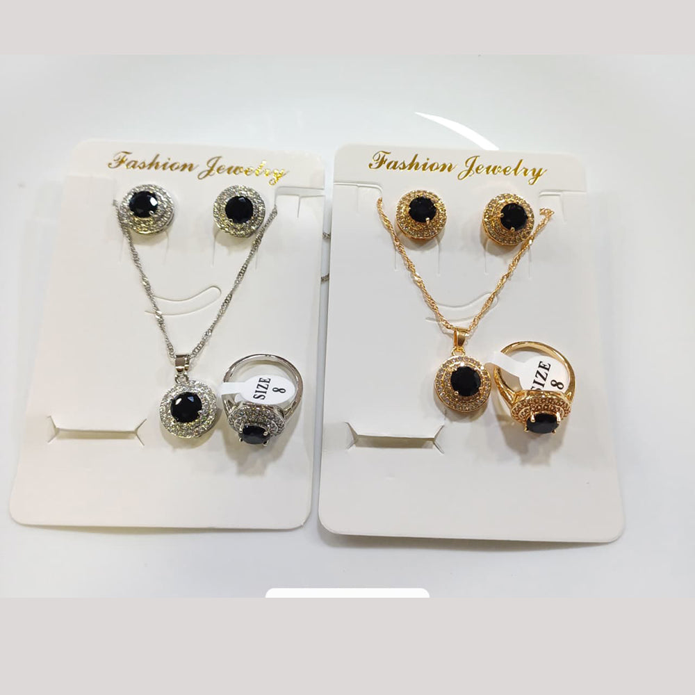 Tarohi Jewels Crystal Stone Combo Set