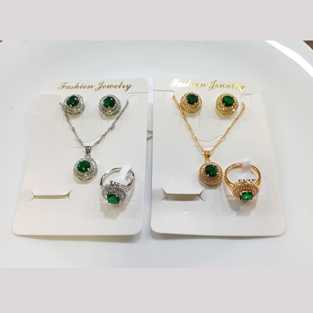 Tarohi Jewels Crystal Stone Combo Set