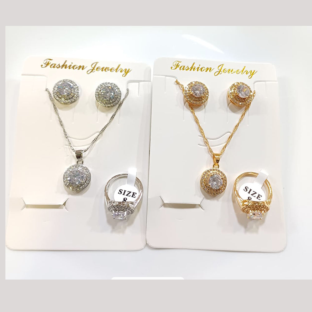 Tarohi Jewels Crystal Stone Combo Set