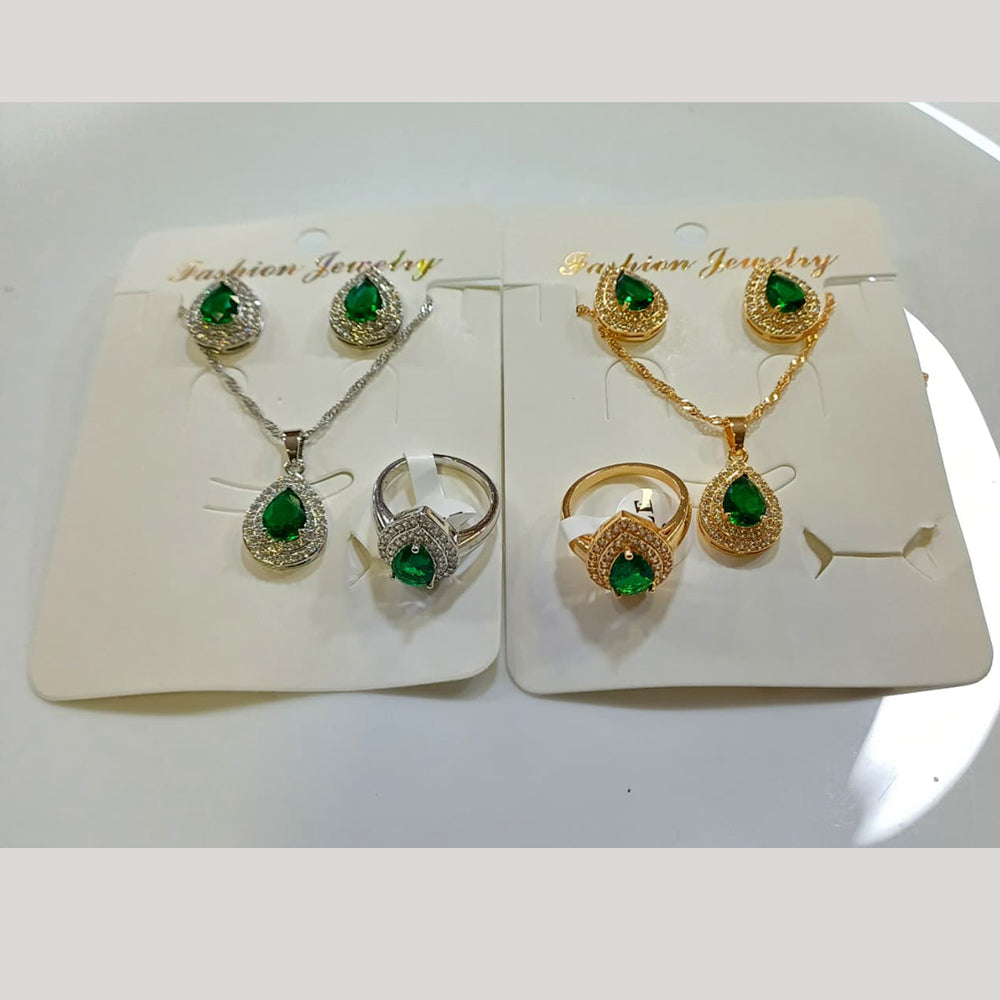 Tarohi Jewels Crystal Stone Combo Set