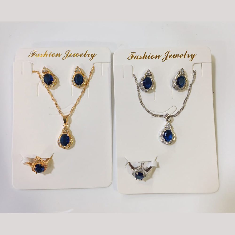 Tarohi Jewels Crystal Stone Combo Set