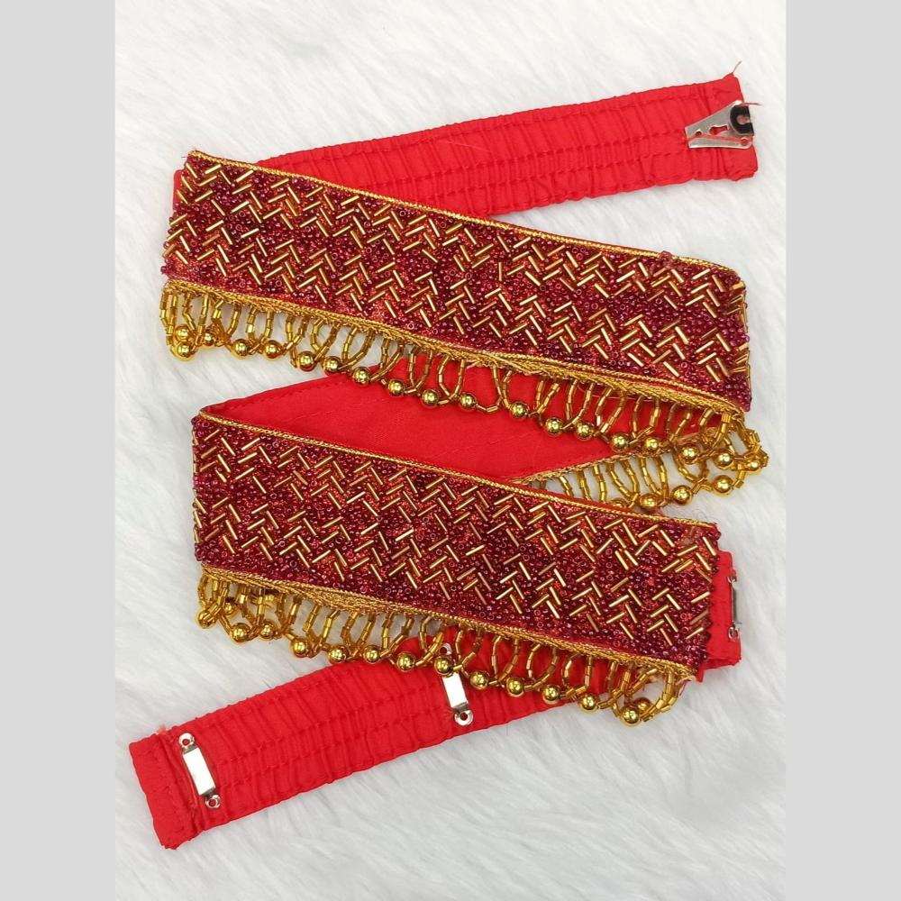 Shivam Fashion Traditional Embroidery Cloth Saree Waist