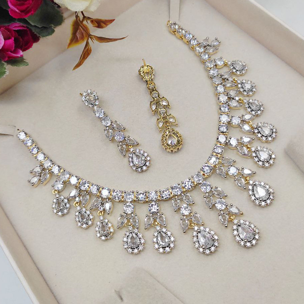 Aamrapali Classic American Daimond Necklace Set