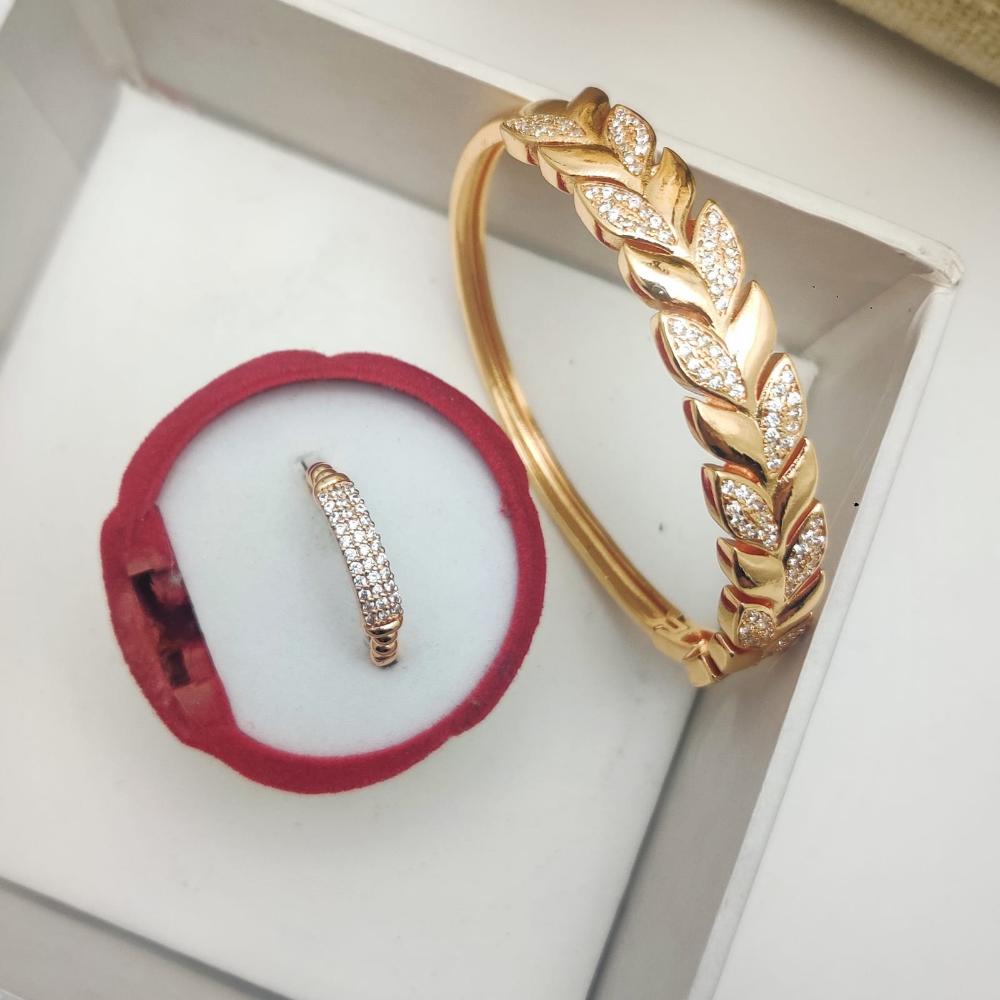 Aamrapali Partywear Austrian Stone Bracelet With Ring