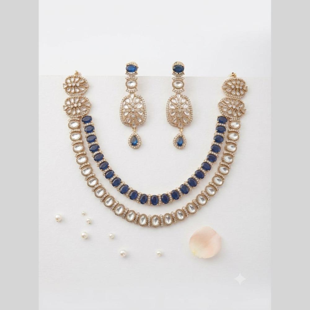 Aamrapali Sparkling American Daimond Neckalce Set