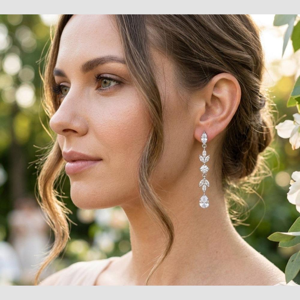 Aamrapali Sparkling Austrian Stone Hanging Earrings