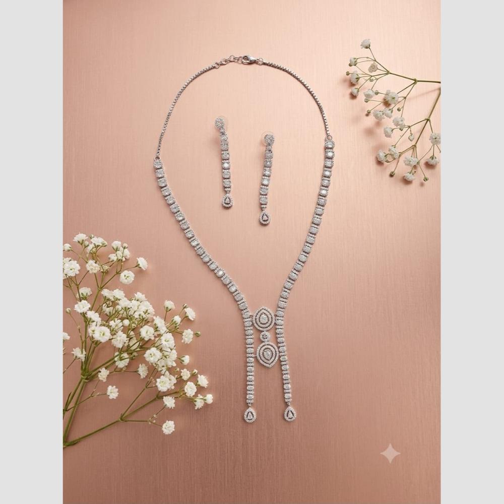 Aamrapali Elegant American Daimond Necklace Set