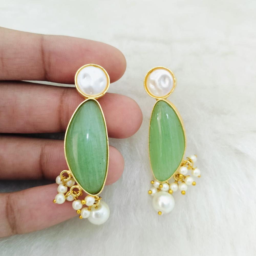 Marudhar Creations Ethereal Tiered Crescent Earrings