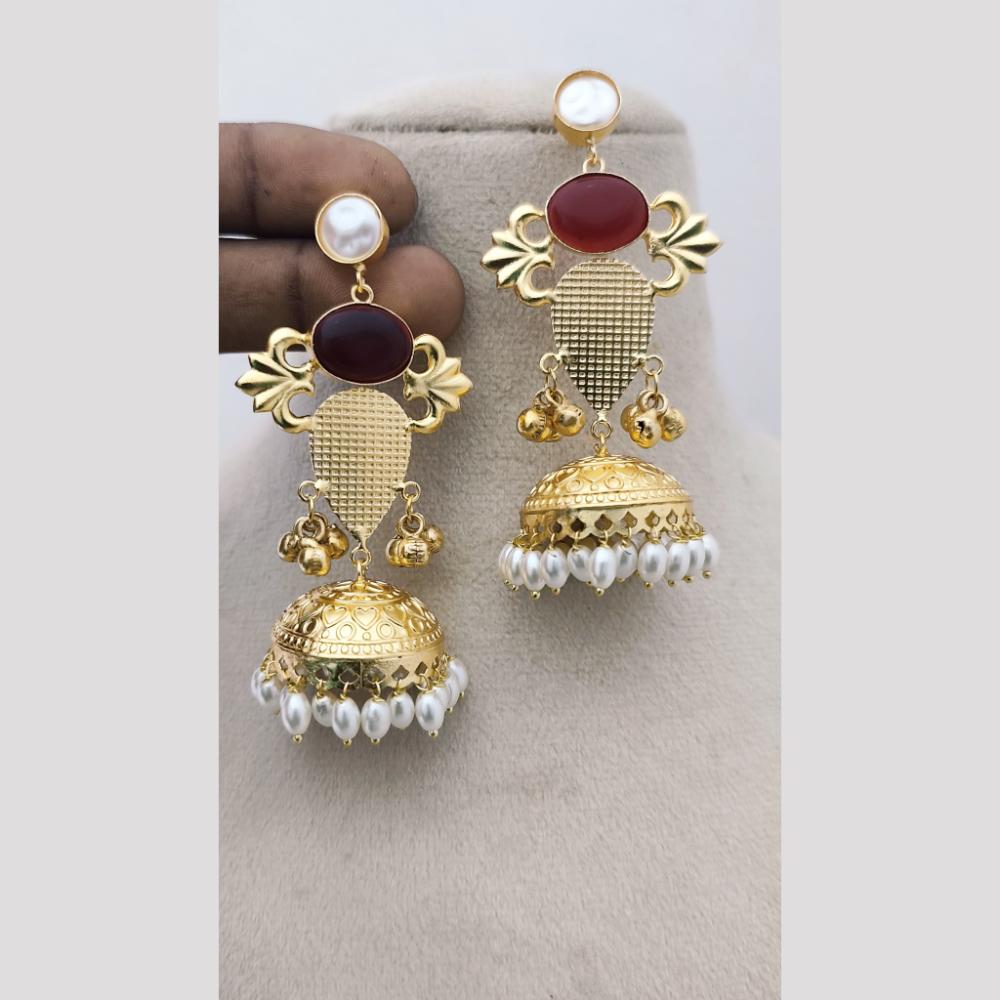 Marudhar Creations Royal Filigree Jhumka Ensemble