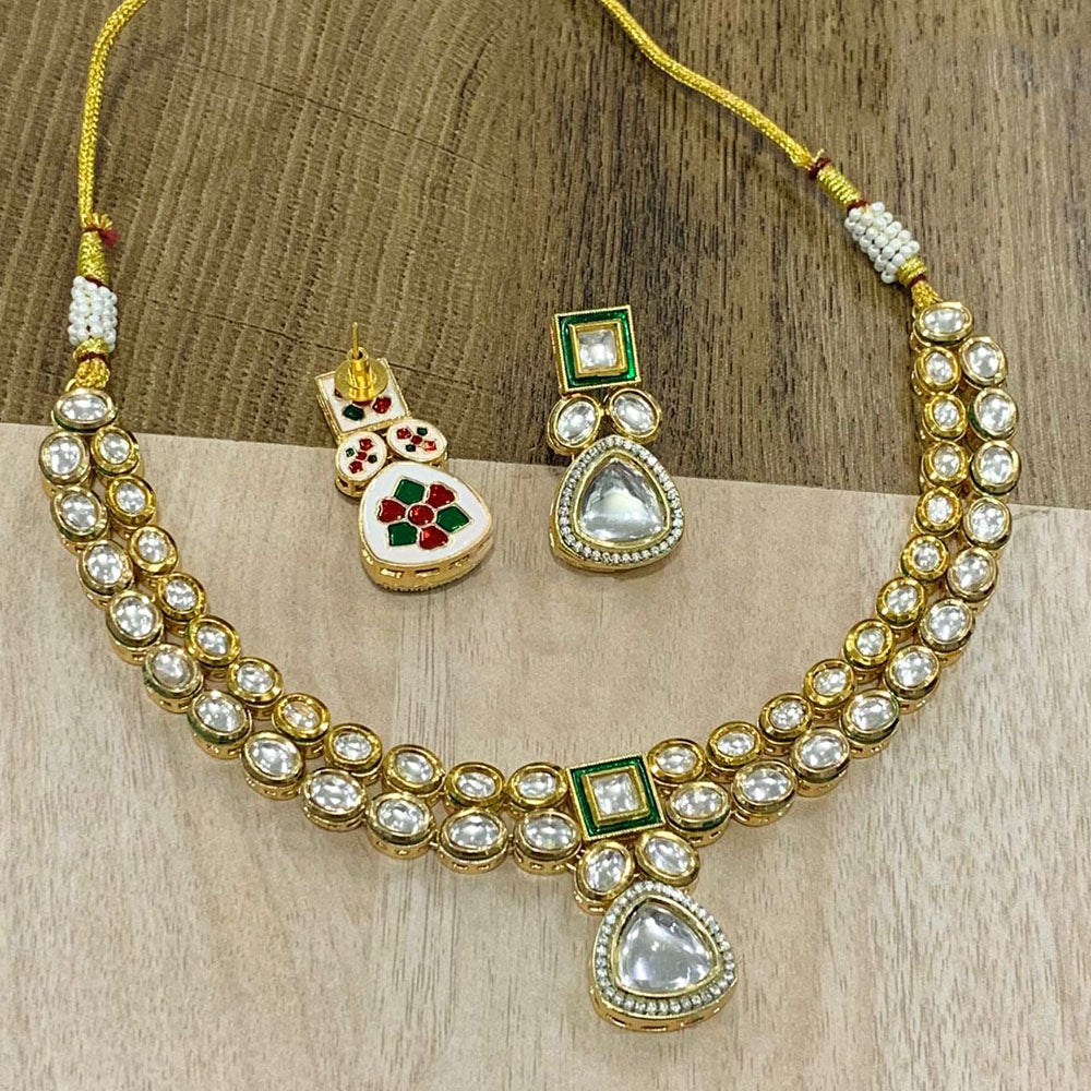 Abhinandan Royal Kundan Stone Designer Necklace Set