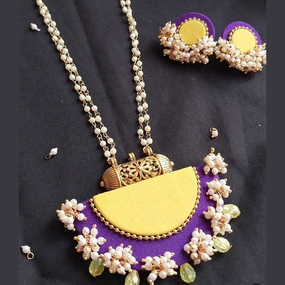 Bajana Lifestyle Handmade Pearls Long Necklace Set