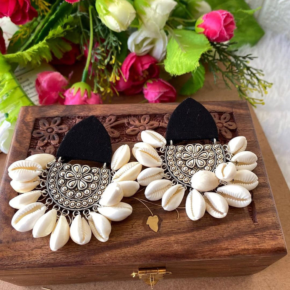 Handmade For Her Oxidised Long Fancy Earing For Women