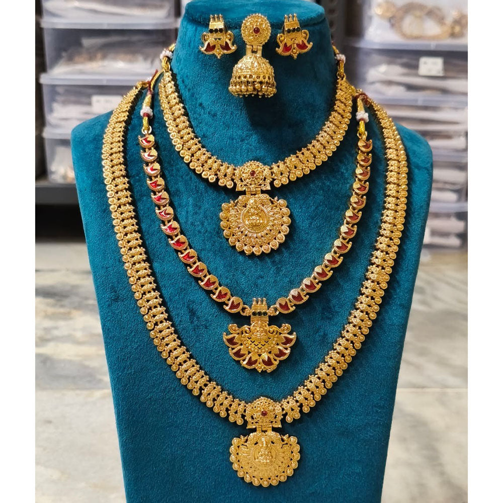 Joyful Jewel Art Heritage Style Matte Pota Stone Temple Collection Combo Set