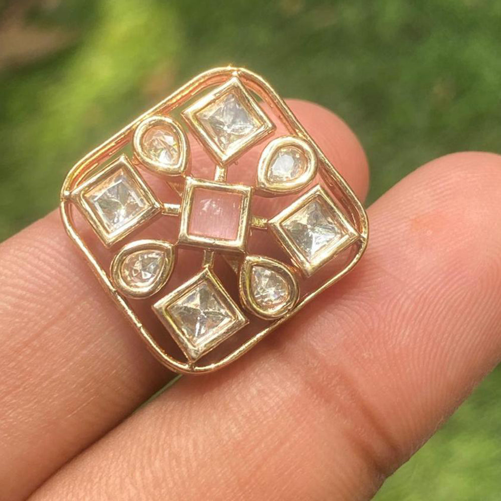 Amoliya Jewels Ethnic Polki Kundan Stone Rings