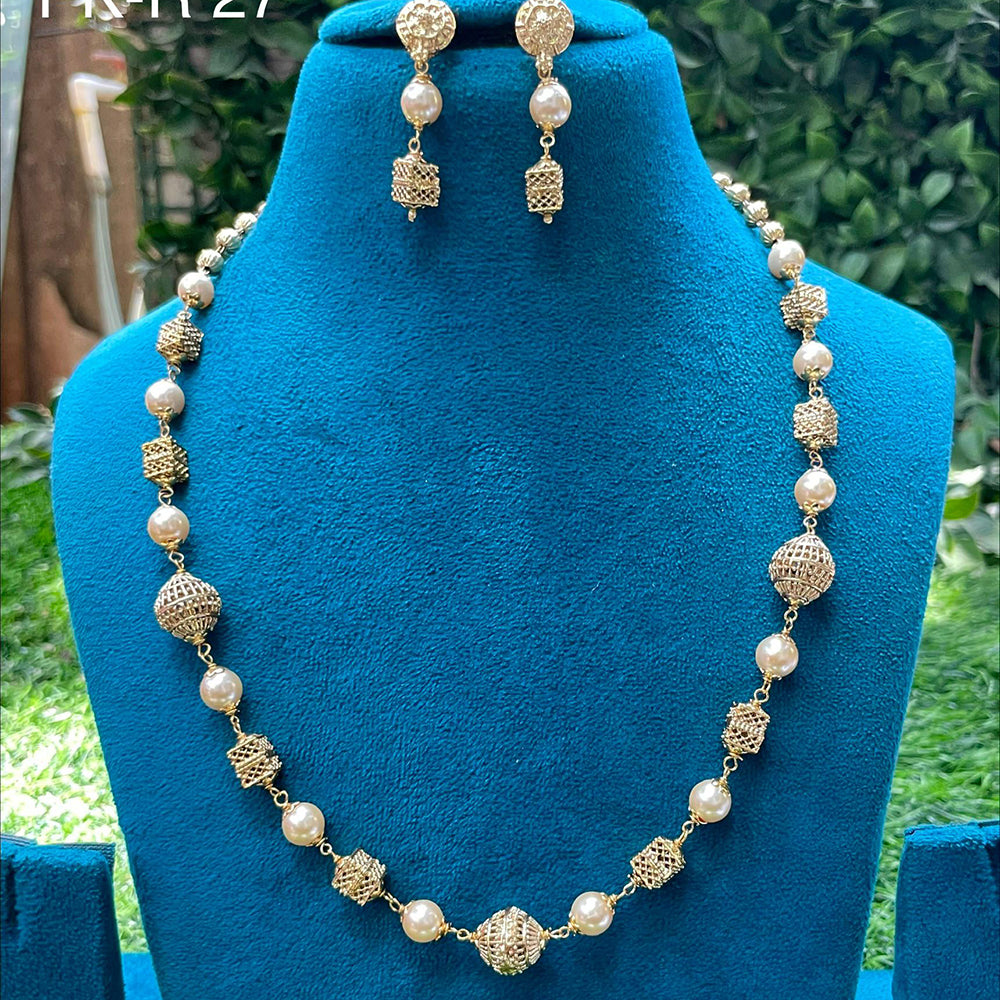 Amoliya Jewels Premium Pearl Necklace Set
