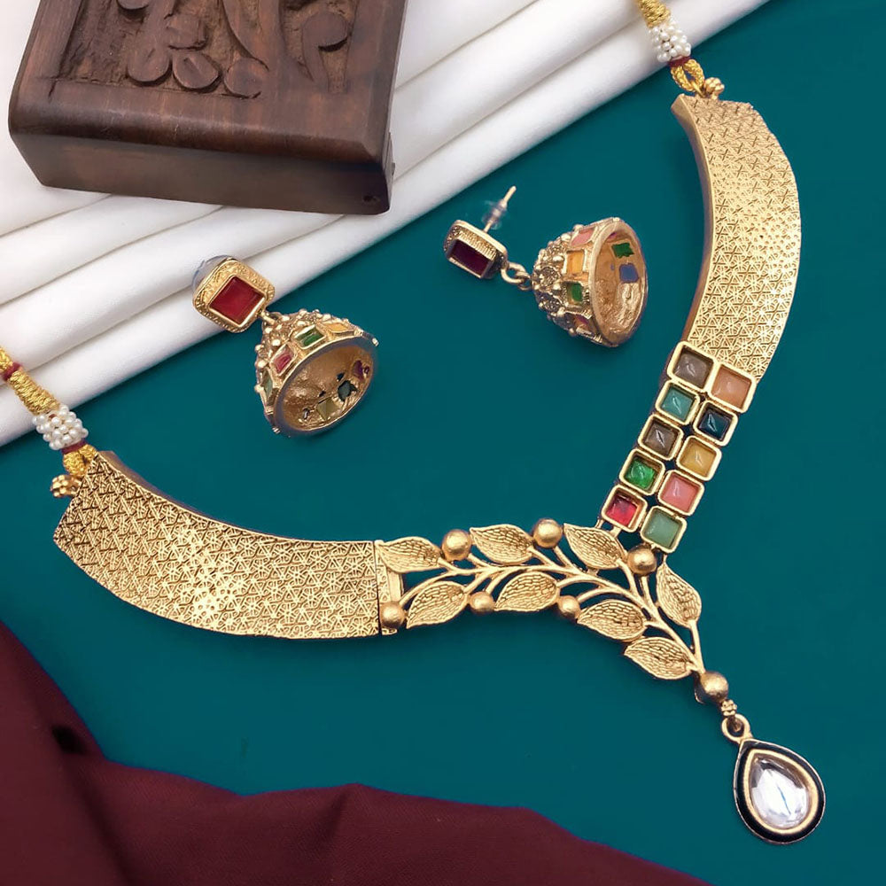 5G Jewellery Gold Plated Necklace Set – JewelEMarket