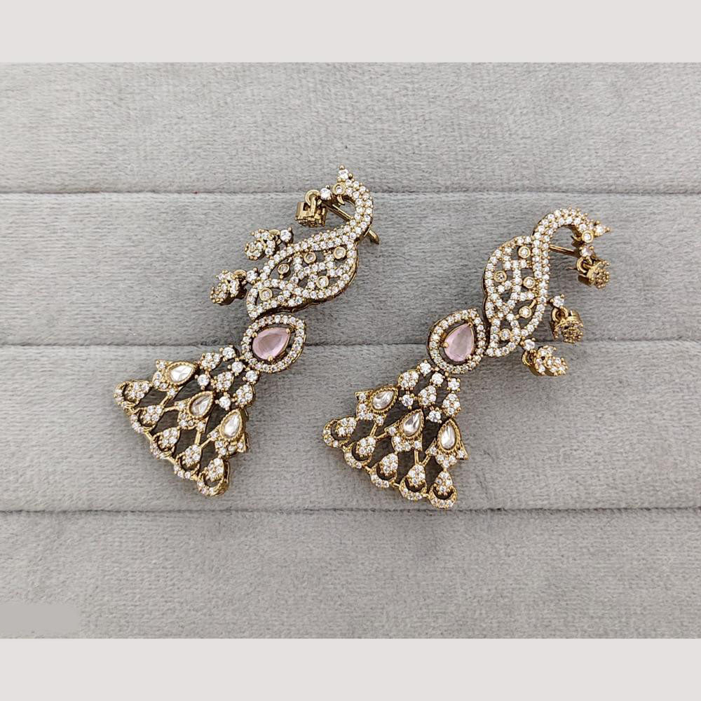 Rajwadi Collection Glamorous American Diamond (Left & Right) Ear Cuff Earrings
