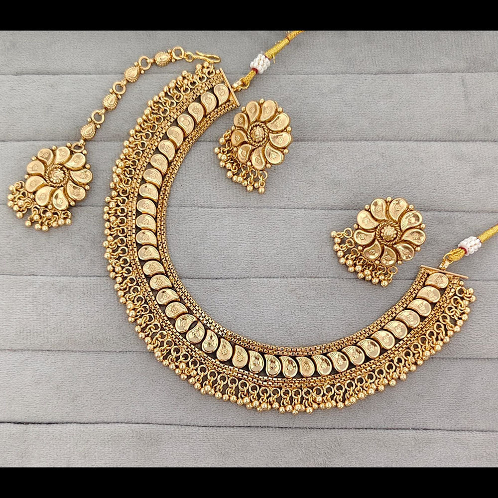 Rajwadi Collection Graceful Pearl Necklace Set With Earrings