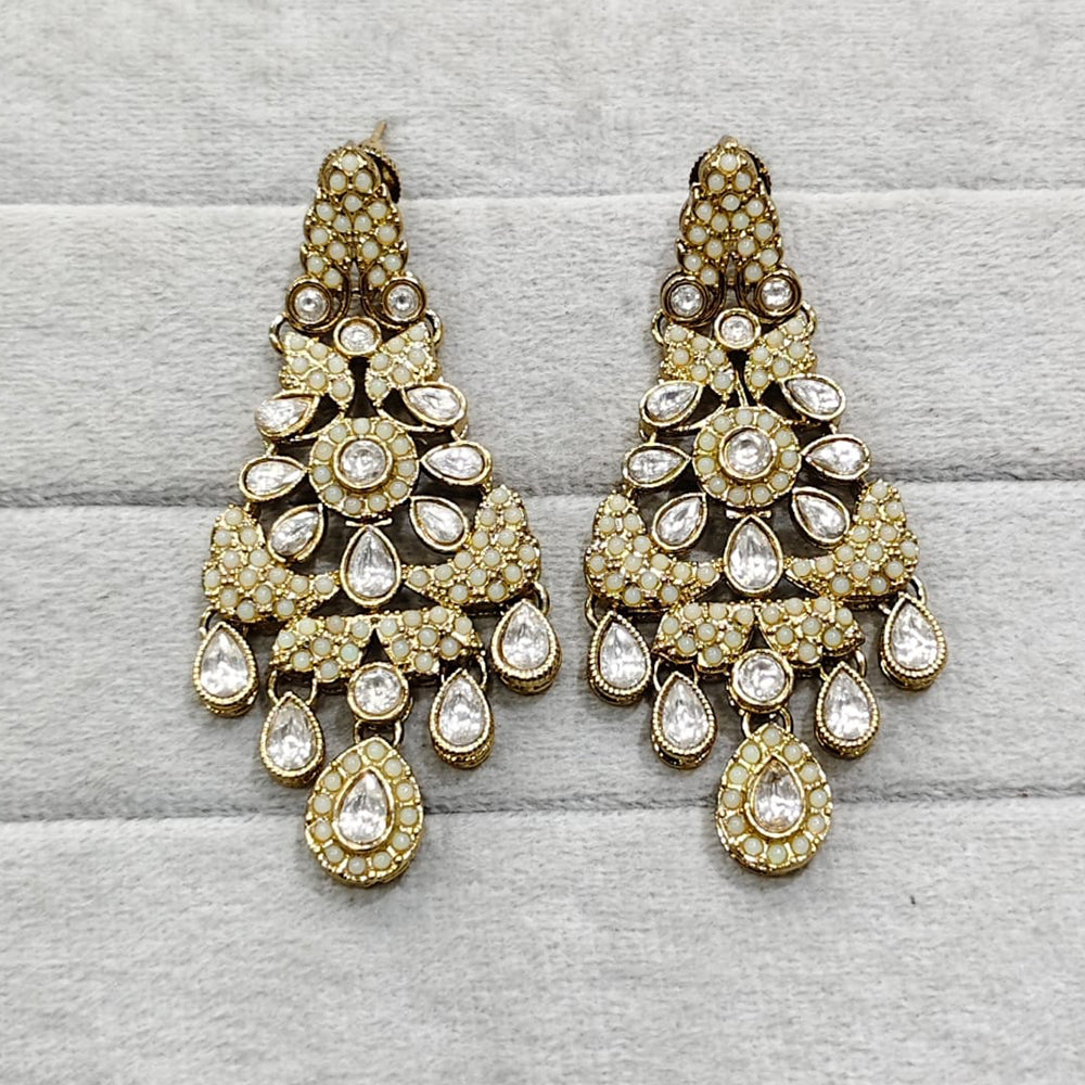 Rajwadi Collection Royal Crystal Stone Designer Dangler Earrings