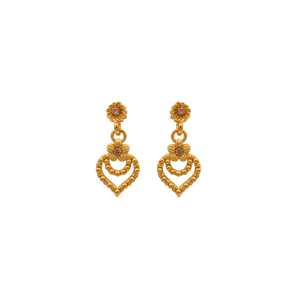 Urthn Gold Plated Elegant Austrian Stone Necklace set(Pack of 3)