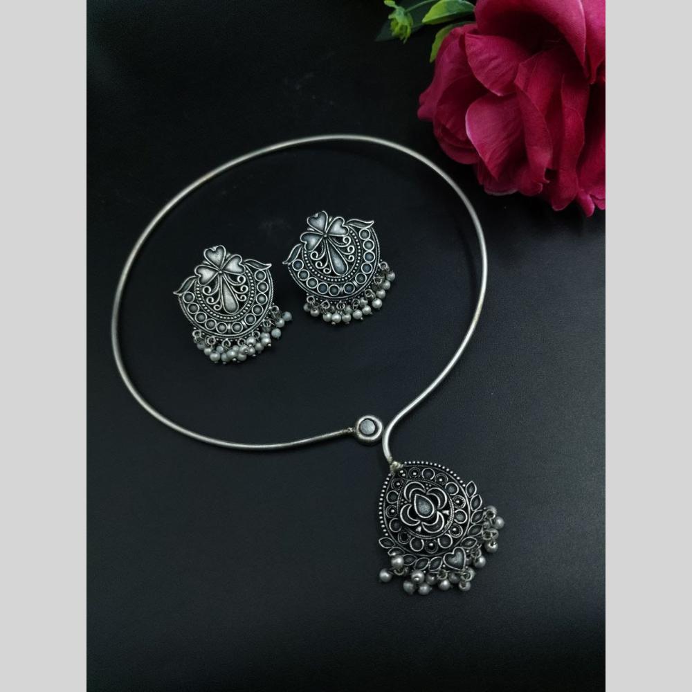 Maharani Jewels Rhodium Plated Necklace Set