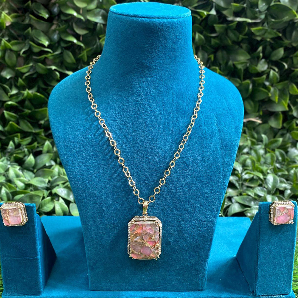 Royal Kundan Jewellery Gold Plated Necklace Set