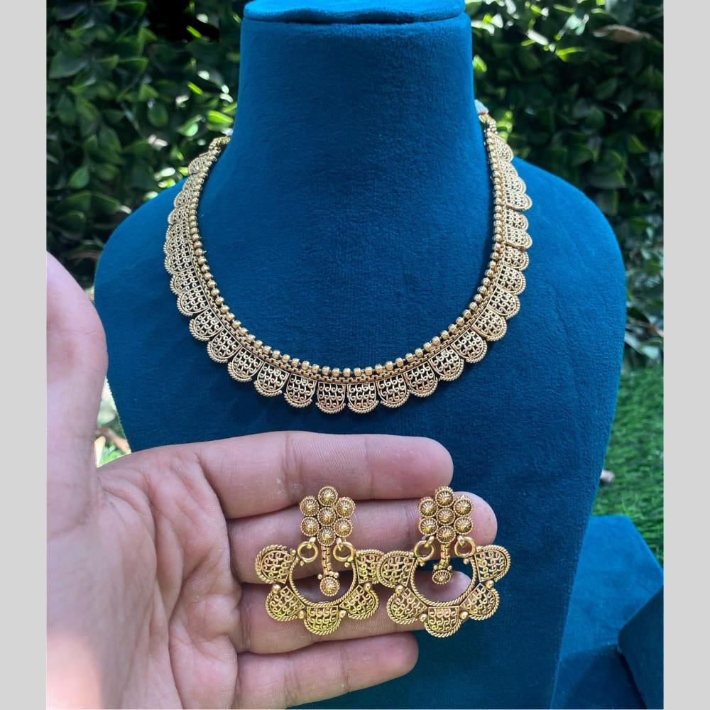 Royal Kundan Jewellery Gold Plated Necklace Set