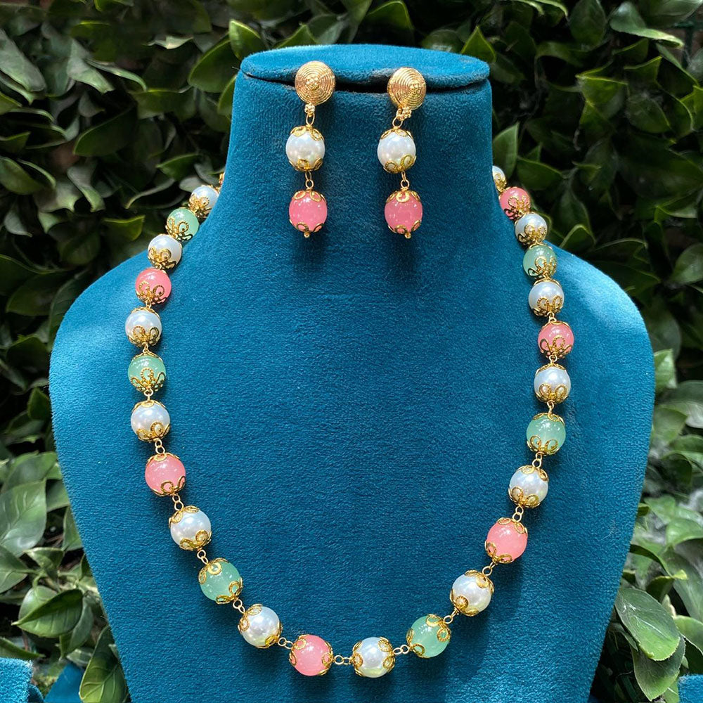 Royal Kundan Jewellery Beads Necklace Set