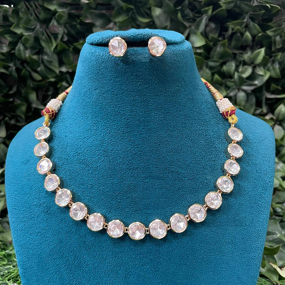 Royal Kundan Jewellery Polki Kundan Necklace Set