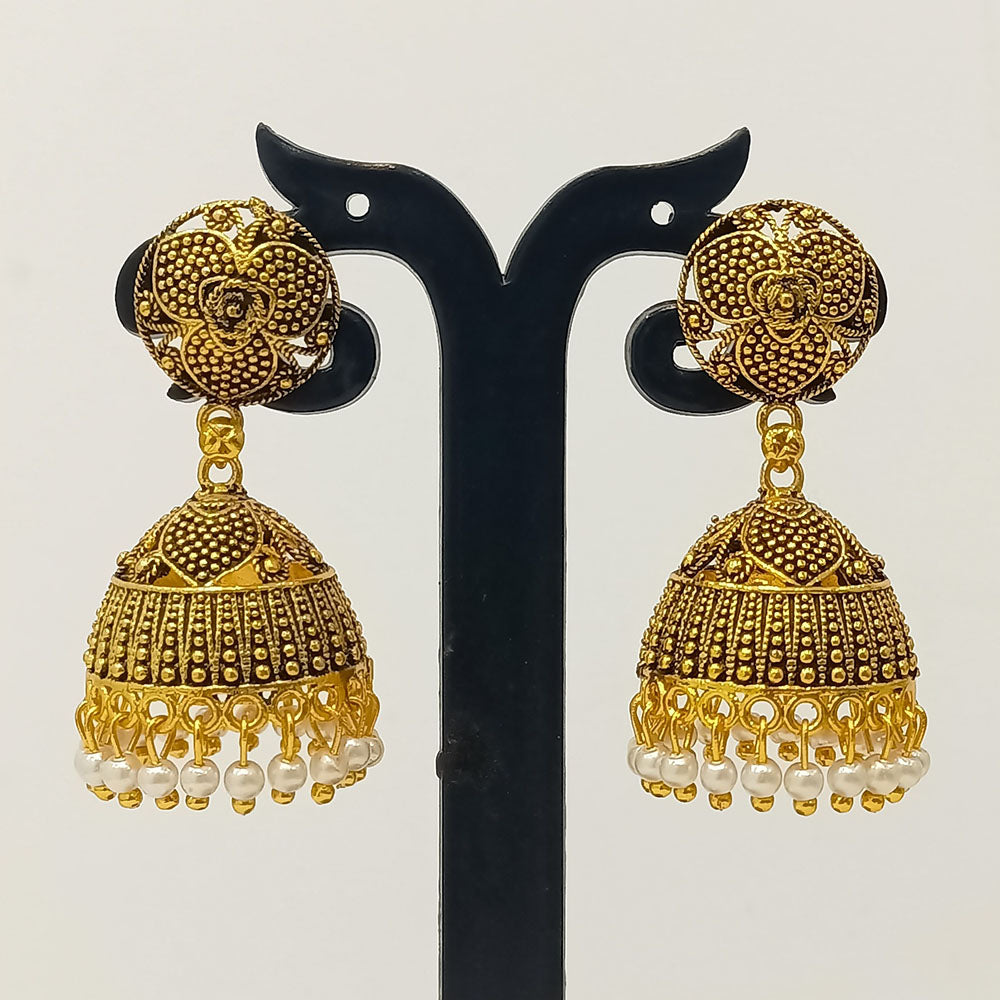 Dariyalal Sales Gold Plated Jhumki Earrings