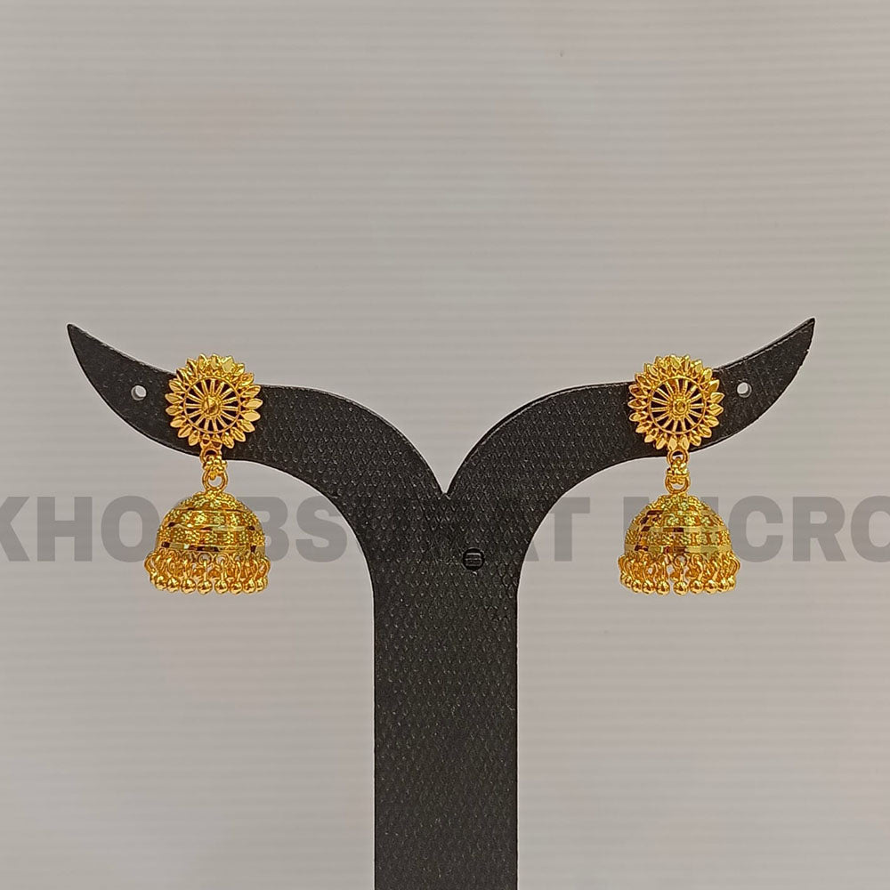 Dariyalal Sales Gold Plated Jhumki Earrings