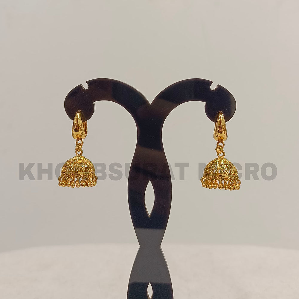 Dariyalal Sales Gold Plated Jhumki Earrings