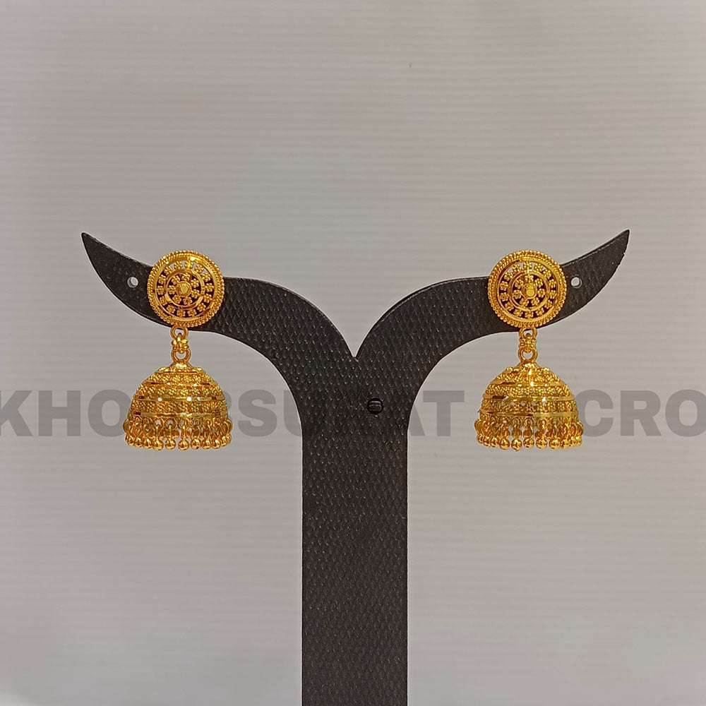 Dariyalal Sales Gold Plated Jhumki Earrings